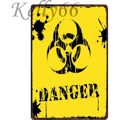 [ Kelly66 ] DANGER Antique Tin Sign Poster Home Decor Bar Wall Art Painting 20*30 CM Size y-1743