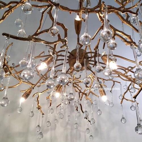 Cheap wedding party hanging decoration clear acrylic water drop pendant beads wholesale senyu2029