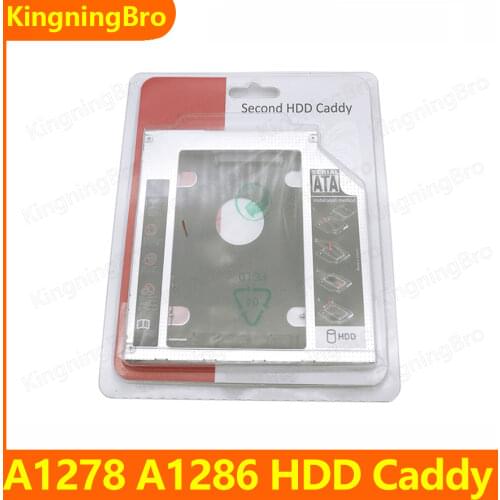 New SATA 3.0 9.5mm 2nd HDD Caddy HDD Enclosure Optibay SSD Case For Macbook Pro 13" 15" 17" A1278 A1286 A1297 A1342 2009-2012