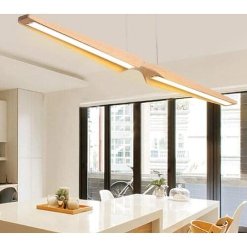 Japanese Style Creative Loft Dining Room Pendant Light Art Concise Wooden Hanging Light Designer Led Lights Free Shipping