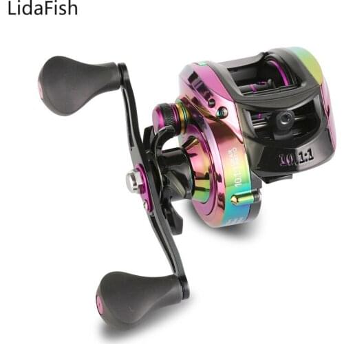 Lidafish Max Drag 8KG Fishing Reel 10.1:1 High Speed Gear Ratio Baitcasting Reels Fishing Coil Three Colors To Choose