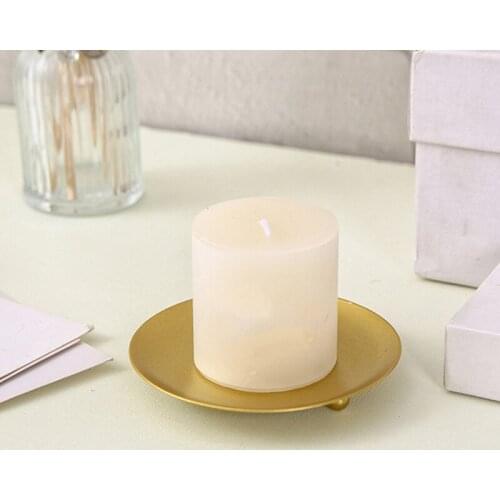 Nordic Gold Iron Art Candlestick Creative Simple Geometric European-Style Romantic New Candle Cup Table Decoration Candle Holder
