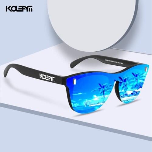Cool Mirror Sunglasses Polarized KDEAM Rimless TR90 Fashion Shades Men Outdoor Driving Sun Glasses With Free Box