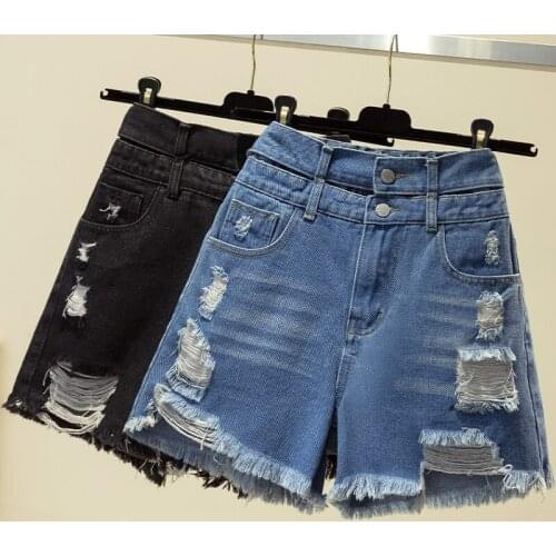 4Xl Ripped High Waist Jeans Loose Wide-Legged Plus Big Size Feminina 2021 Oversize Korean Spring Summer Style Autumn Women