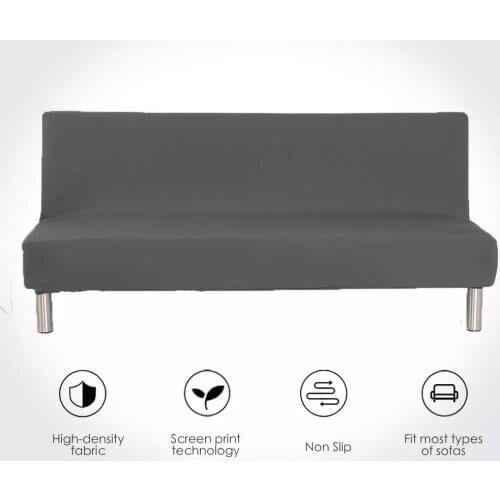Universal Armless Sofa Bed Cover Folding Modern seat slipcovers stretch covers cheap Couch Protector Elastic Futon Spandex Cover