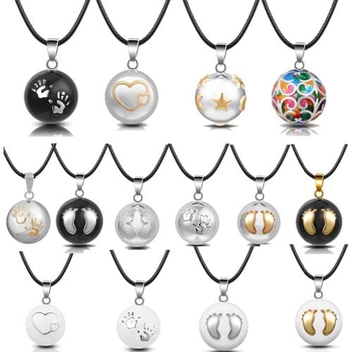 Eudora Harmony Ball Pendant Necklace Pregnancy Chime Ball Mexcian Bola Ball Pendants For Women Fine Jewelry Wholesale 20 Pcs/lot