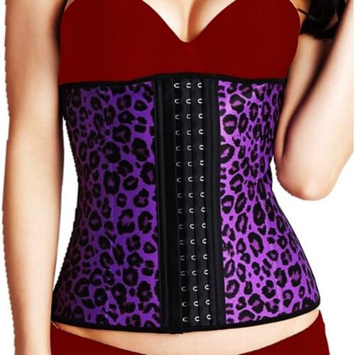 Twinso Sexy Leopard Dress Underwear Women Waist Trainer XS-6XL Slimming Body Shaper Weight Loss Belt Corset Shapewear Plus Size