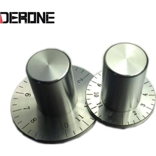 1piece Diameter 38mm/50mm knob amplifier volume Scale knob aluminum Screw fixing Potentiometer knob