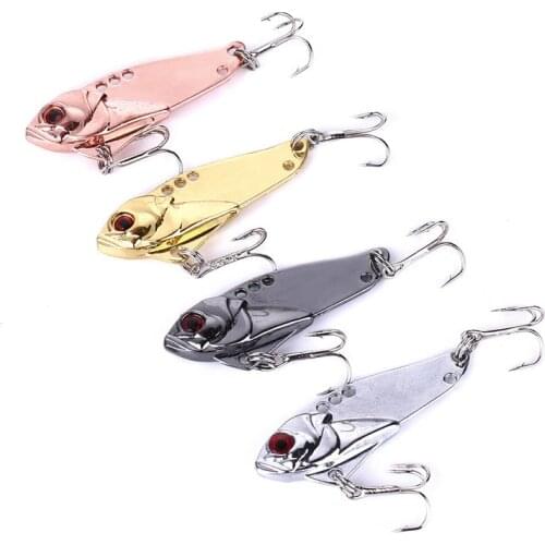 1Pcs Metal VIB hard Lures 5cm 10.8g Vibrations Spoon Lure Fish Bait Bass Artificial Cicada Lure vib Bait For Fishing VIB020