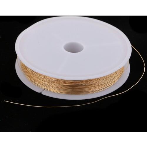 10m/ROLL DIY Crafts Supply Beading Wire Cooper Cord Jewelry Making Accessory Home Improvements Supply