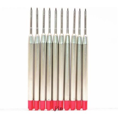 Factory outlets high quality 10pcs red Refill ink Medium Nib Ballpoint Pen New