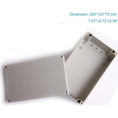 200*120*75mm 7.87"x4.72"x2.9" electric junciton box ABS waterproof and dustproof enclosure F1