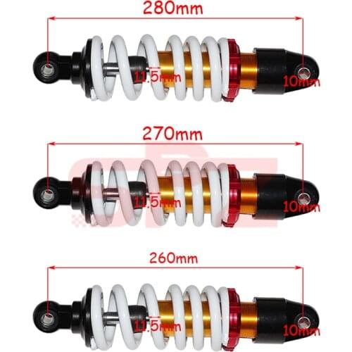 260mm 270MM 280MM shock absorber rear suspension, used for motocross motorcycle rear shock absorber