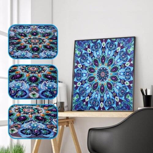 Special Shaped Diamond Painting DIY 5D Flower Partial Drill Cross Stitch Kits Crystal Rhinestone Picture Serial Diamant Forage