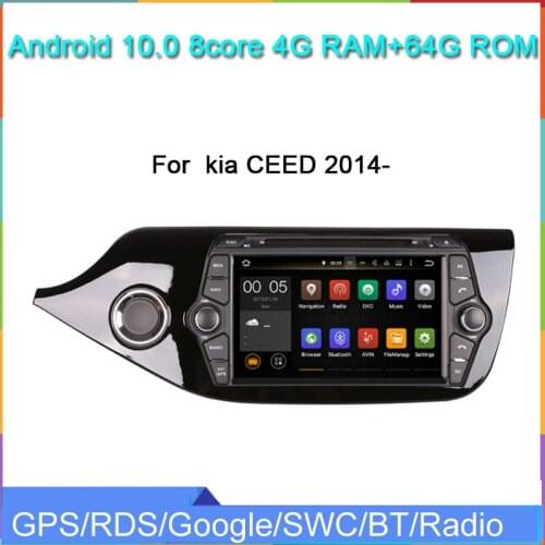PX6 Octa core android 10.0 car audio player for kia CEED 2014- with gps navigation bluetooth wifi mirror link fm am autoradio