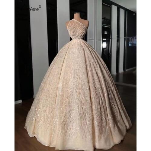 Glitter Heavy Handmade Evening Dresses Long Beads Celebrity Red Carpet Dresses Evening Wear Grand Part Dress Vestidos De Fiesta