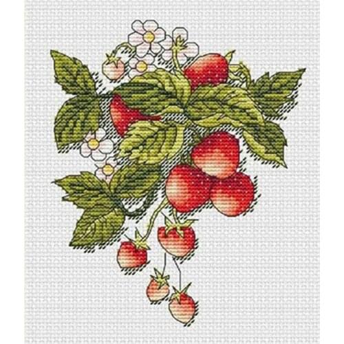 Bunch of strawberries patterns Counted Cross Stitch 11CT 14CT DIY wholesale Chinese Cross Stitch Kits Embroidery Needlework Sets