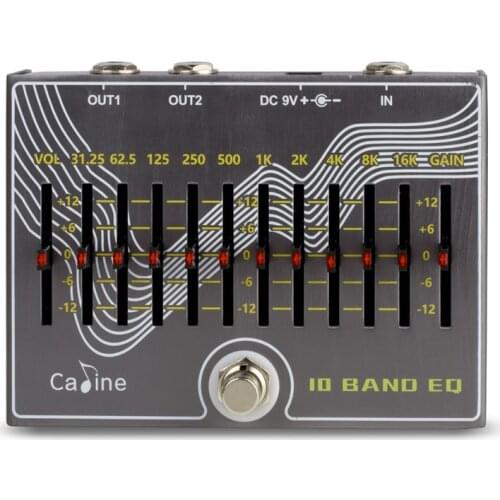 Caline CP-81 10 Band EQ Guitar Effect Pedal with Volume/Gain
