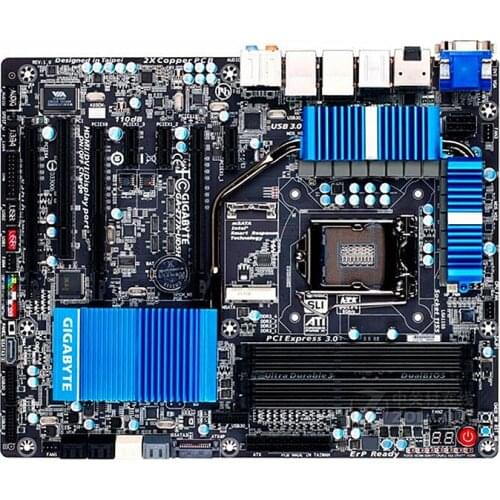 For Gigabyte GA-Z77X-UD5H Original Used Desktop Motherboard Z77X-UD5H Z77 LGA 1155 i3 i5 i7 DDR3 32G SATA3 ATX