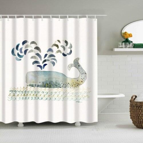 Flamingo bathroom curtain art cartoon shower curtain bathroom animal comic decoration waterproof shower curtain with hook B1208