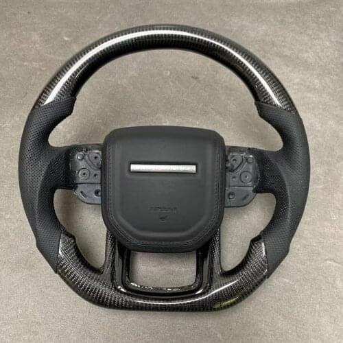Leather Customized Carbon Fiber Steering Wheel For Range Rover Sport 2014 2015 2016 2017 2018 Car Styling