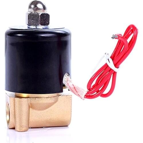 DN6 Brass Electric Solenoid Valve DC12V DC24V AC220V 110V Normally Closed Solenoid Valve For Water Oil Air