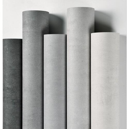 Beibehang Nordic style cement gray wallpaper clothing store hotel room industrial style pure pigment color waterproof wallpaper
