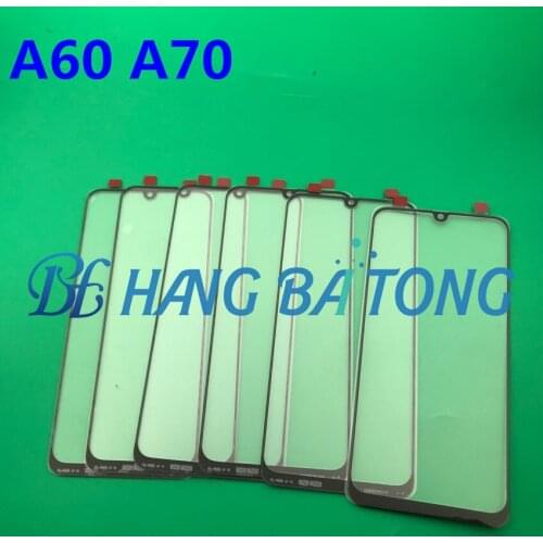 10pcs Original LCD Display glass For SAMSUNG Galaxy A60 6.3'' A70 6.7'' 2019 Front Outer Glass Lens Touch Panel Cover