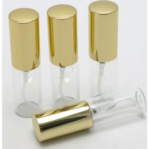 360 x 5 ml Portable Travel Perfume Mini Bottle Gold Sliver Atomizer Refillable Empty Spray Bottle for Women Girl Spray Container