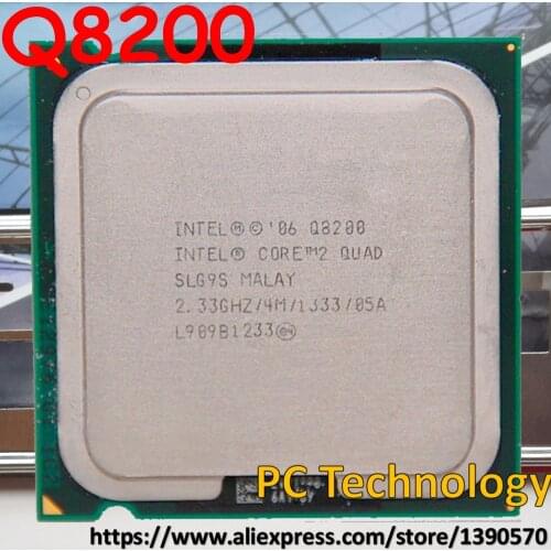 Original Intel Core 2 Quad Q8200 CPU Processor 4M Cache, 2.33GHz, 1333MHz LGA775 CPU Desktop Free shipping