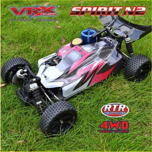 Free Shipping VRX Racing RH1007 Spirit N2 1/10 Nitro Buggy RC Car 4WD with FC.18 Pull Start Engine Two Speed