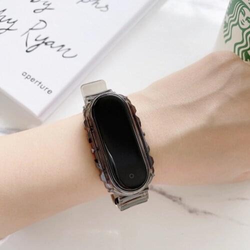 For xiaomi mi band 3 4 5 watch band For Soft TPU Strap Mi Band 5 Transparent wrist band strap for mi band bracelet replacement