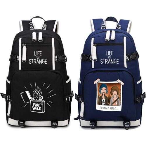New Life is Strange Backpack Cosplay Game oxford Bag Schoolbag Travel Bags