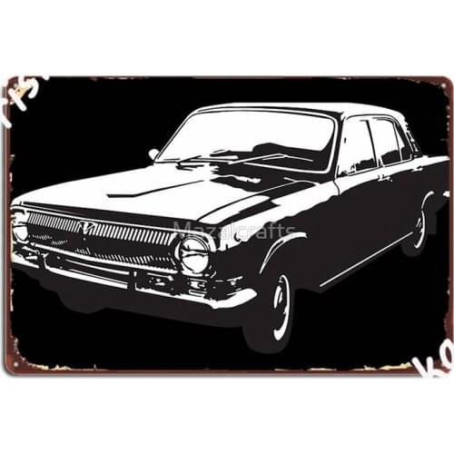 Volga Gaz 24 Metal Sign Wall Cave Retro Bar Cave Poster Tin Sign Posters