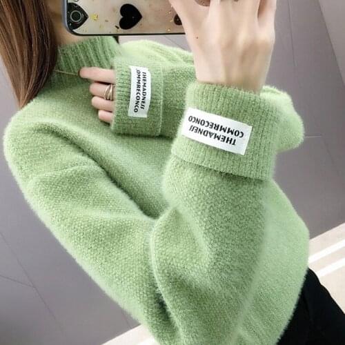 Women Autumn Winter Knitted Sweater Turtleneck 6 Colors Warm High Quality Female Sweaters Casual Outwear Pullover