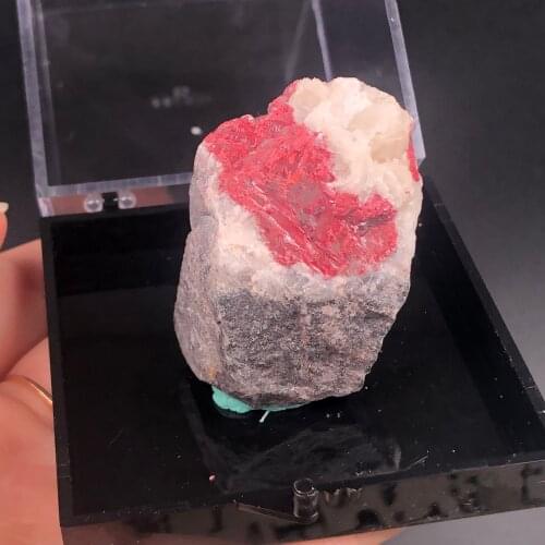 100% Natural Vermilion mineral crystal specimens stones healing