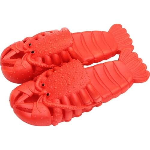 2020 hot home shrimp slippers unisex shoes man cute beach slippers family shoes women summer slippers funny