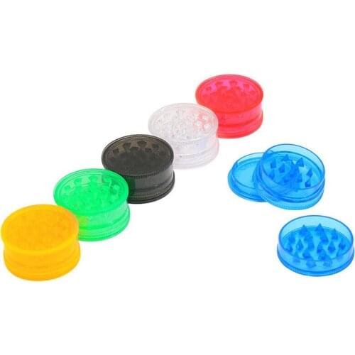 3 Layer Round Shape Plastic Tobacco Grinders Herb Grinder Spice Crusher Mini Hand Muller Portable Pulverizer Smoking Accessories