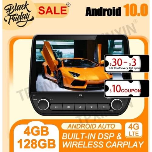 4+128G PX6 Android 10.0 Carplay For Ford Ecosport Fiesta 2017-2018 Multimedia Player Auto Radio Tape Recorder GPS Navi Head Unit