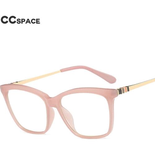 47466 Plastic Titanium Anti Blue Light Optical Glasses Frames Square Cat Eye Women TR90 Stripe Leg Fashion Computer Eyeglasses
