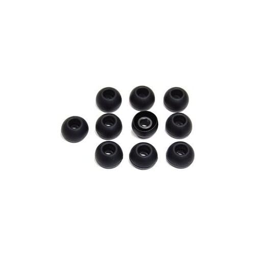 5 Pair Large Black Silicone Replacement Ear Buds Tips for Sharp Sennheiser Plantronics TDK Phillips Panasonic Denon Griffin JVC