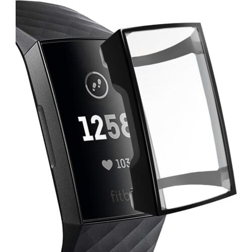 5 colors For Fitbit Charge 3 Case Soft TPU Silicone Protective Clear Case Cover Shell for Fitbit Charge 4 Band Smart Watch