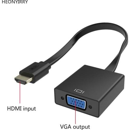 HDMI to VGA adapter Digital to Analog Video Audio Converter Cable 1080p for Xbox 360 for PS3 PS4 PC Laptop TV Box Projector