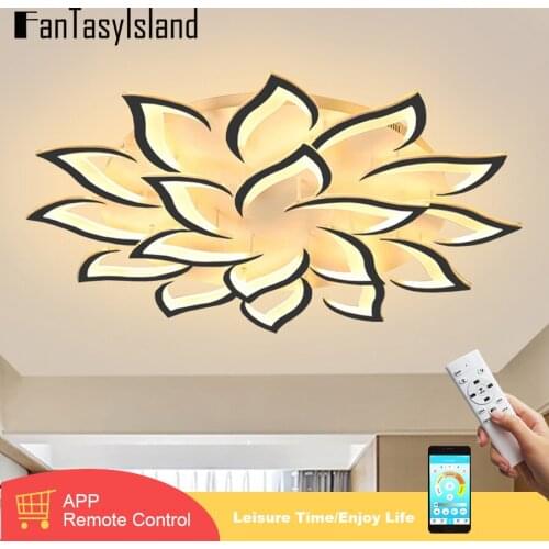 Promotion Mellifluous led Ceiling lights For Living Room Bedroom Ceiling Chandelier Lamp fixture With Remote Control Dimmable