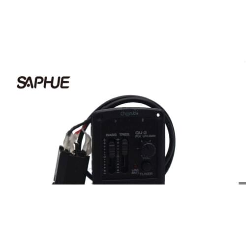 Cherub G-Tone Series Acoustic Ukulele Preamp GU-3 Piezo Pickup 2 Band EQ Equalizer Black