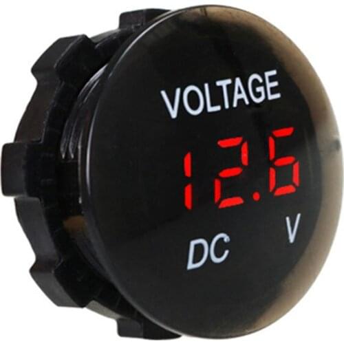 DC 12V-24V Digital Panel Voltmeter Voltage Meter Tester Led Display For Car Auto Motorcycle Boat ATV Truck Refit Accessories