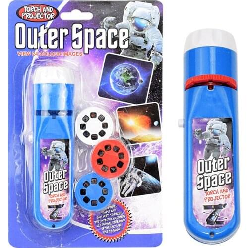 Outer Space Pattern Projection Flashlight Children Projector Light Projector Toys Torch Bedtime Learning Toy