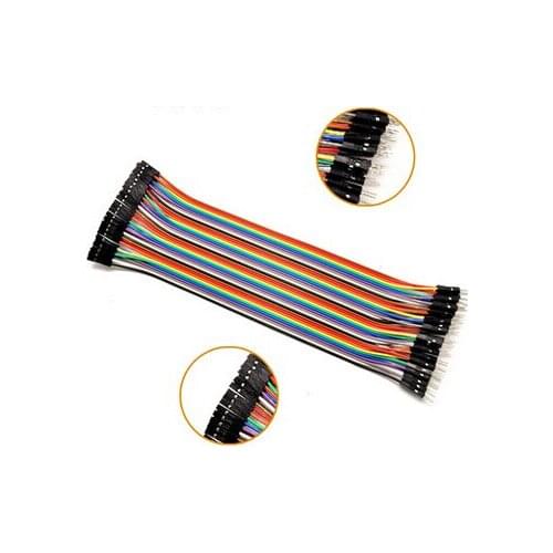 Dupont line 40PCS 20CM 1P-1P Dupont Cable Male to Female Colorful Jumper Wire