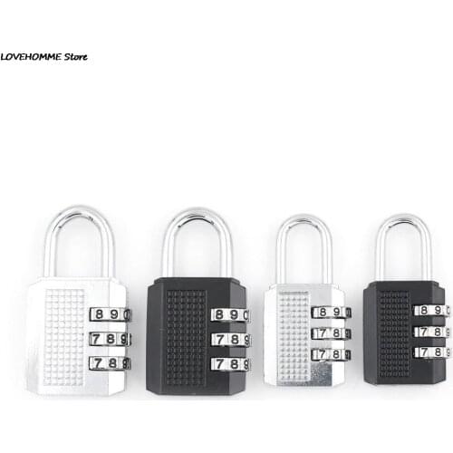 Door Lock Travel Luggage Suitcase Code 26x11x54mm/32x13x60mm Resettable 3 Digit Combination Lock Padlock Tools
