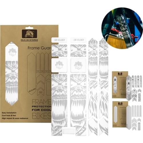 ENLEE 3D Bicycle Paster Frame Scratch-Resistant Protector MTB Road Bike Best Glue Removeable Sticker Anti-Skid Guard Frame Cover